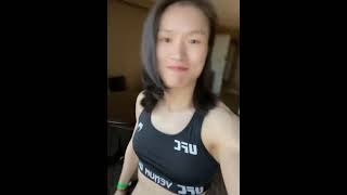 UFC张伟丽的完美身材The UFC zhang weili's perfect figure