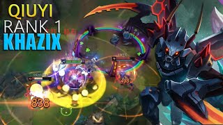 [RANK 1 KHAZIX] QIUYI KHAZIX VS GRAVES - NEARLY 30 KILLS