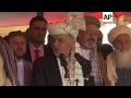 Ashraf Ghani speaks at Eid al-Fitr prayers