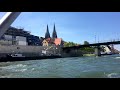 mit dem boot auf der donau nach regensburg