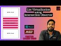 List Virtualisation with intersection observer in JavaScript | ArcticWolf's interview question