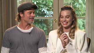 Brad Pitt can't stop flirting with Margot Robbie!