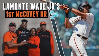 LaMonte Wade Jr. Hits 1st McCovey Cove HR | Fan Returns Ball