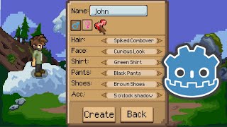 Godot - 2D Character Customization with Composite Sprites