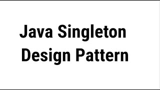 Java Singleton Design Pattern with Examples and code #java #SingletonDesignPattern