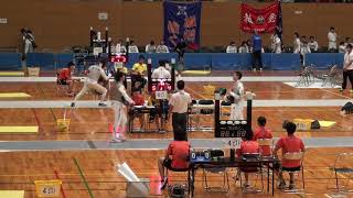 2014年IH フェンシング 男子 学校対抗 準々決勝 法政二（神奈川）vs  愛工大名電（愛知）