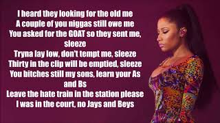 Nicki Minaj - Barbie Goin Bad (Lyrics) (Drake & Meek Mill Diss) (Remix)