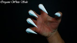 How to make claws on fingers from paper