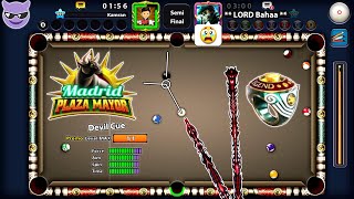 8 Ball Pool - LORD Bahaa is Back? Madrid Plaza Mayor Tournament with DEVIL CUE Level MAX GamingWithK