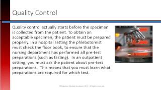 Phlebotomy Lesson 1.5 Pre-Analytical Variables