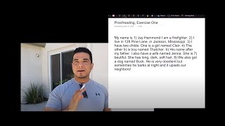 Proofreading: Exercise & Practice, One