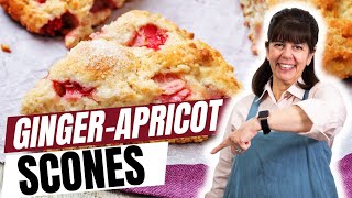 Ginger Apricot Scones