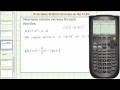 Determine the Relative (Local) Extrema of a Function on the TI-89