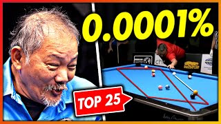 TOP 25 MOST INCREDIBLE POOL SHOTS OF ALL TIME