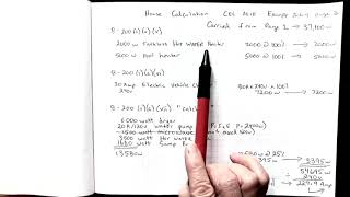 CEC 2018 Full House Calculation 8 x 12  includes breaker and wire sizing