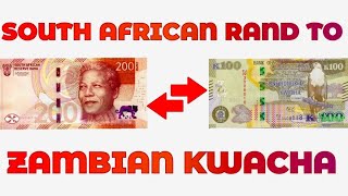 South African Rand To Zambian Kwacha Exchange Rate Today | ZAR To ZMW | Rand To Kwacha