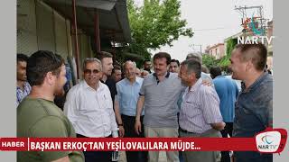 BAŞKAN ERKOÇ’TAN YEŞİLOVALILARA MÜJDE…