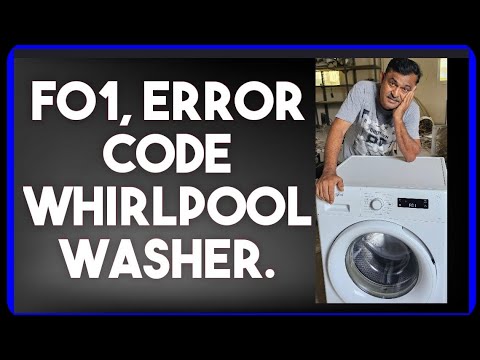 Fixing A Whirlpool F01 Error Code - YouTube