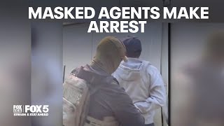 NEIGHBORS SHOCKED as masked federal agents make arrest in DC