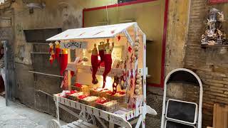 Christmas Alley or also known as Via San Gregorio Armeno. - Naples Italy - ECTV