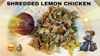 COOKING WITH CHEF WAVY! MAKING SHREDDED LEMON CHICKEN. TUTORIAL!