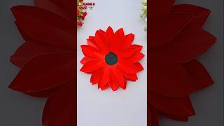 Beautiful Color Paper Flower Craft | Flower Craft With Color Paper  #Shorts