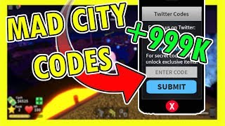mad city promo codes roblox