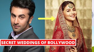 Secret Weddings Of Bollywood Actors | You Won't Believe