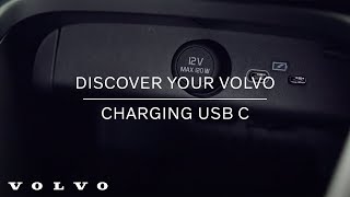 Charging smart devices with USB C | Volvo Cars