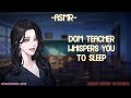 [ASMR] [ROLEPLAY] ♡dom teacher whispers you to sleep♡ (binaural/F4A)