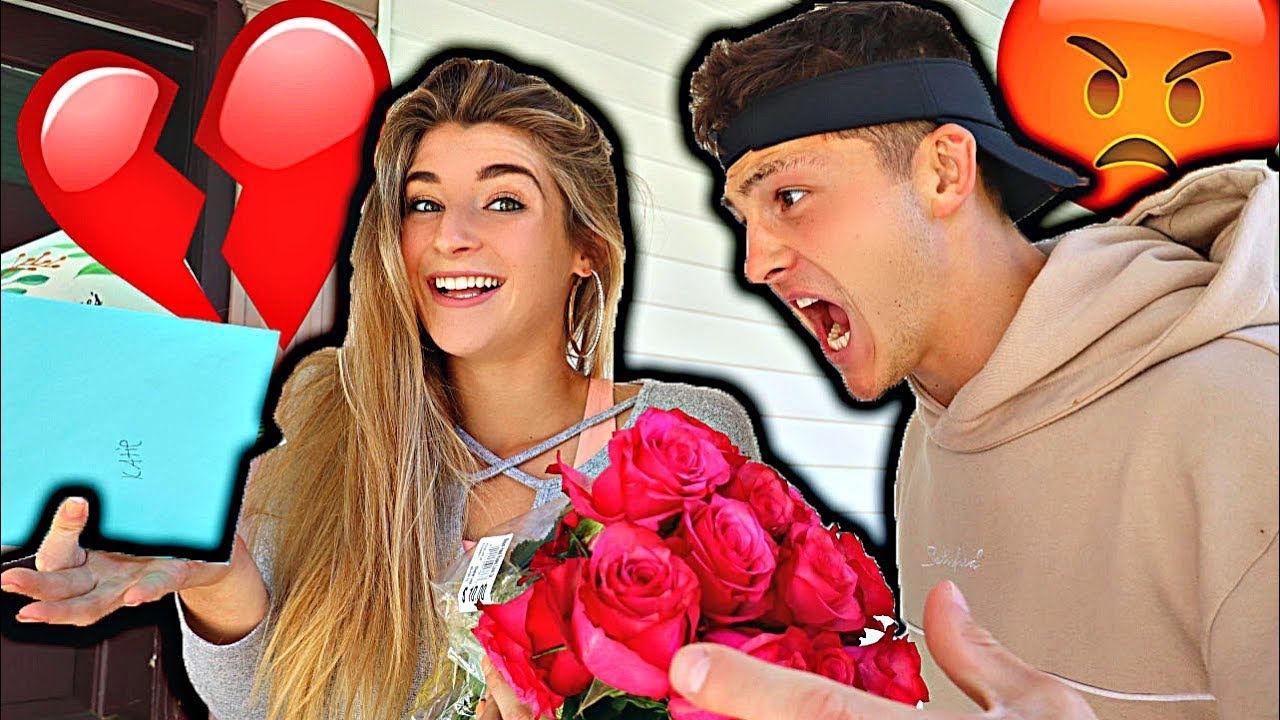 Another GUY Bought Me Flowers Prank On Boyfriend! - YouTube