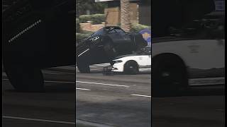 Cops Flip Ram TRX TRUCK AFTER DOING A BURNOUT ON BUSY STREET!!!