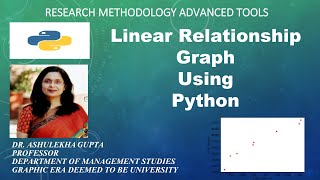 Linear Relationship Graph Using Python(linear relationship)(regression)(python)