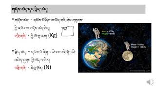 དངོས་ཁམས་ཚན་ཪིག : ལོ་རིམ་དང་པོ། (ཤུགས་རིག་ Mechanics PART 4 ) Acceleration and 3rd law