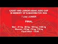 Asian Judo Cup Almaty 2024 | Junior| Final