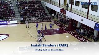 Isaiah Sanders (FAIR) driving two-handed dunk