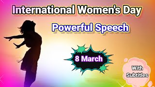 Powerful Speech on International Women's Day March 2023/ Heart touching Speech on Women's Day 2023