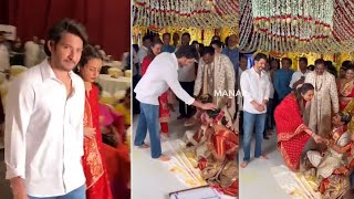 Mahesh Babu and Namrata Shirodkar Visuals @ Kameswara Rao Son's Wedding | #SSMB28