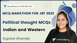 Political thought MCQs | Indian and Western | MCQ marathon for JRF 2022 | Supreet Dhamija