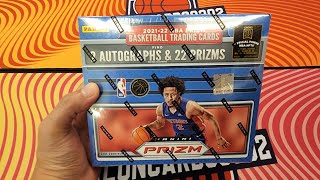 台幣36000一盒，一盒12包，一包12張卡，保證2張簽名！2021-22 NBA PRIZM Basketball Trading Cards Box Break 2 Autographs Hits