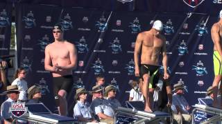 Michael Phelps in 2015 Phillips 66 Nationals Swimming Championship  Men's 100 meters Fly