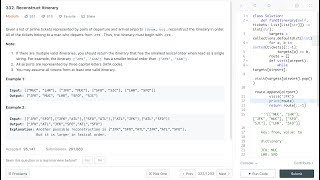 Uber Coding Interview Question: Reconstruct Itinerary