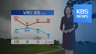 [날씨] 출근길 우산 챙기세요…서울 한낮 16도 ‘쌀쌀’ / KBS뉴스(News)