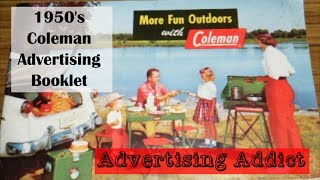 Vintage 50's Coleman Advertising Booklet - Advertising Addict