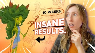 You Won’t Believe This Art Progress After Just 10 Weeks