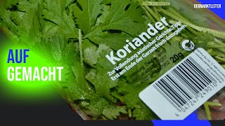 Aufgemacht: Aldi frischer Koriander