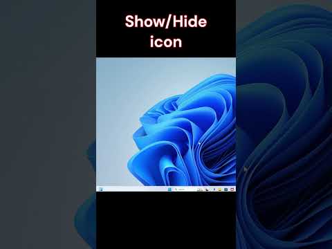 #how to show or hide the icon #Tips #Trick#windows #shortcutkeys #shortcut #Basi Computer # Computer#