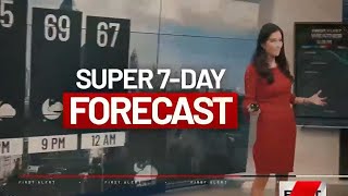 Super 7-Day Forecast: Rain chances increase this weekend