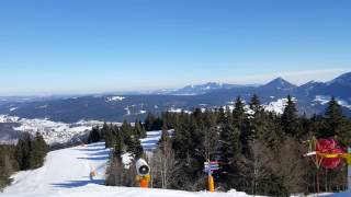 Vue depuis le Mont Morond à Métabief, la station de ski du haut-doubs en France