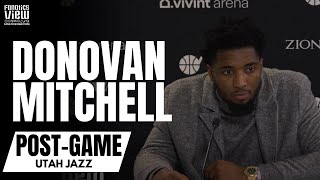 Donovan Mitchell "Not Panicking" After Jazz Loss vs. Miami Heat & Talks Getting Mike Conley Involed